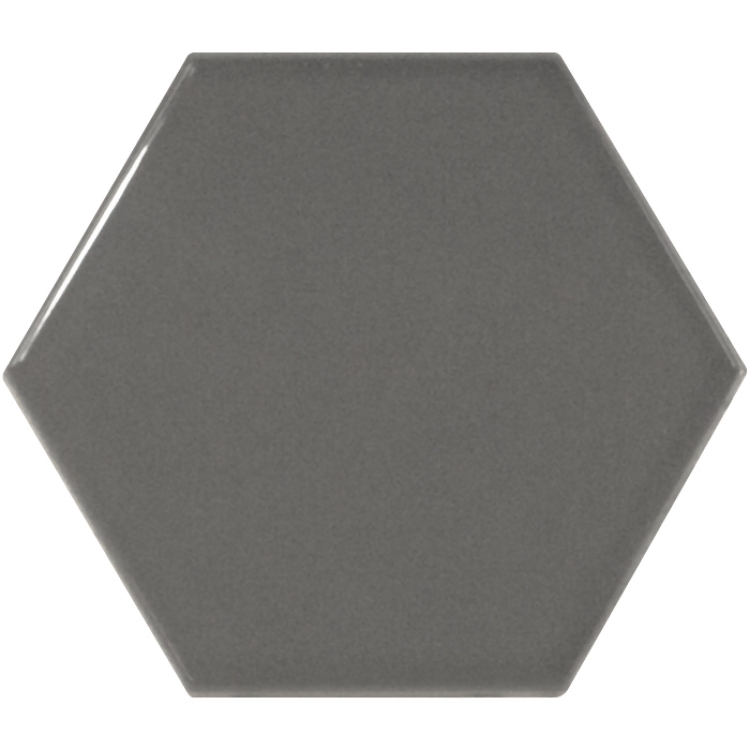 Pilt Seinaplaat Scale Hexagon dark grey 12.4x10.7
