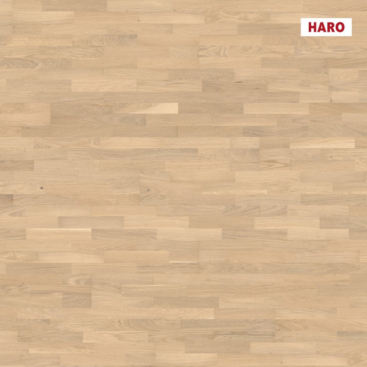 Pilt Parkett HARO 3500 LS 3-lipiline TAMM light white Favorit permaDur