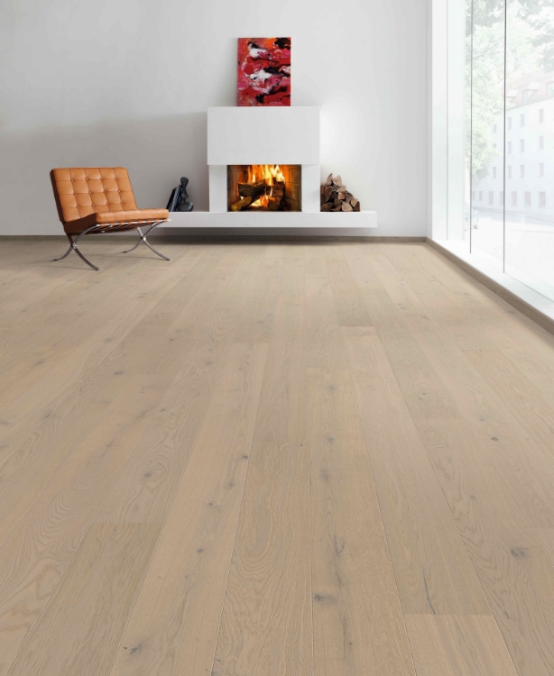 Pilt Parkett HARO 2500 Plank TAMM Universal oak sand grey 2V permaDur