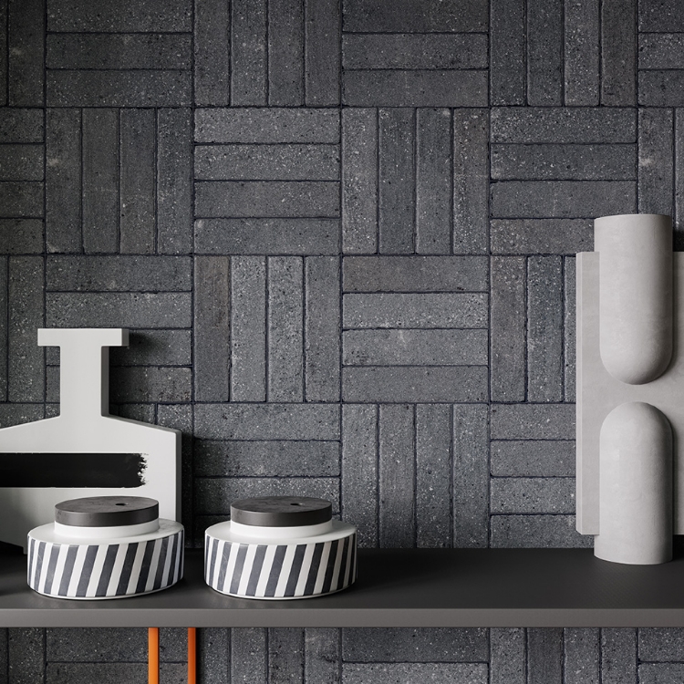 Pilt Põranda- ja seinaplaat Tetris Block dark mat 5x20R 