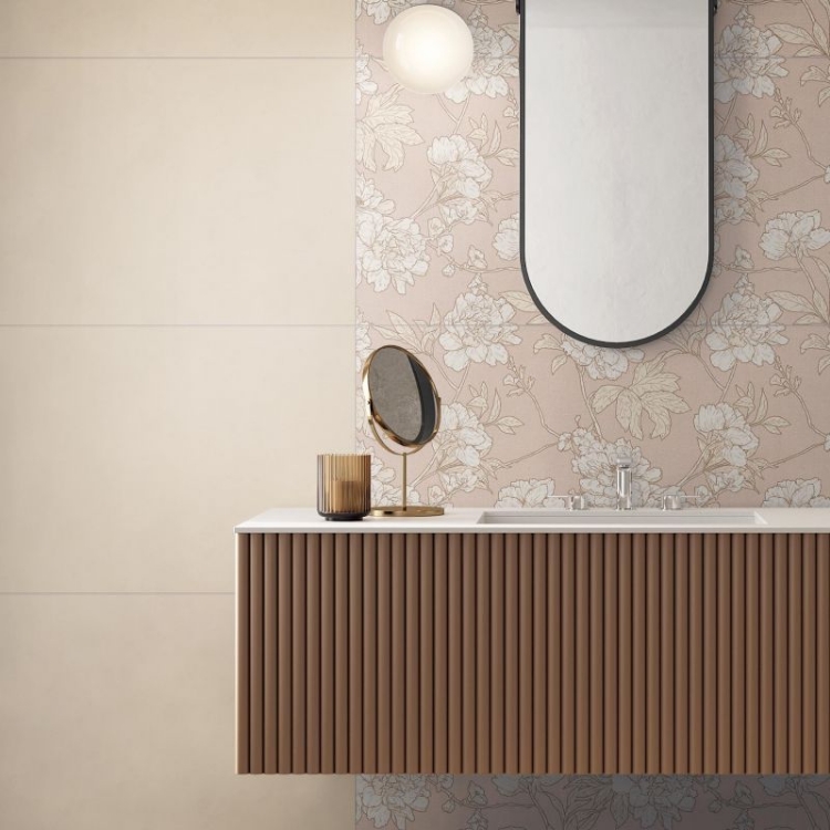 Pilt Seinaplaat Floralia beige 60x120R