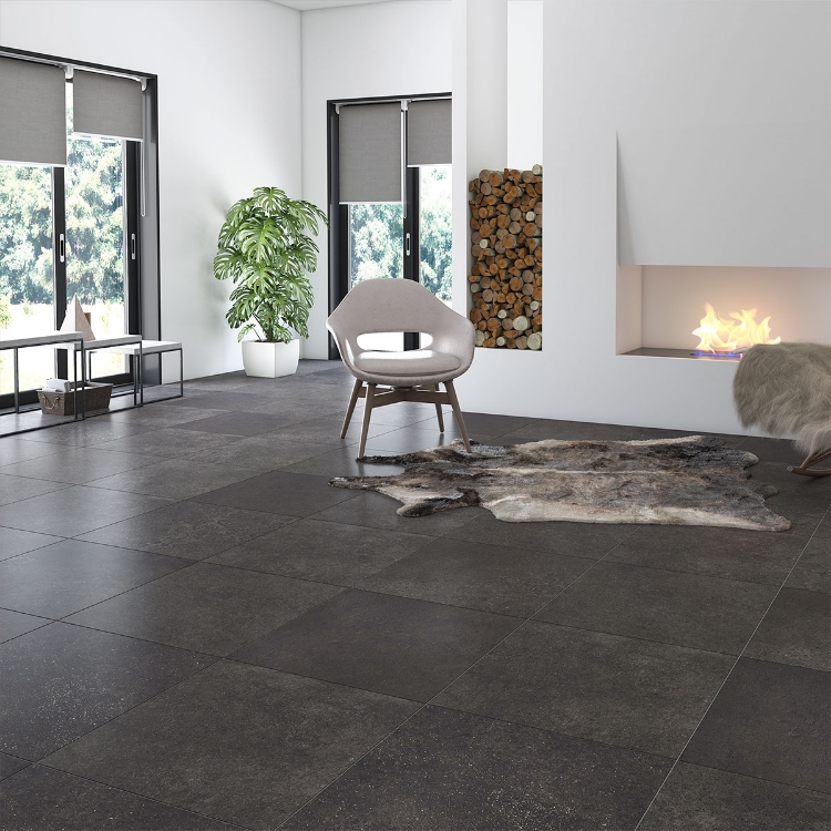 Pilt Põranda- ja seinaplaat Evoque anthracite 60x60R