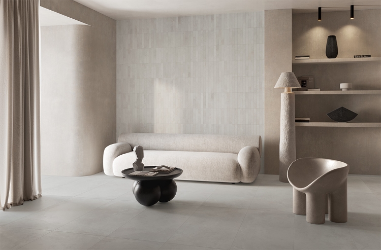 Pilt Põranda- ja seinaplaat Framework Concrete Set white 60x60R